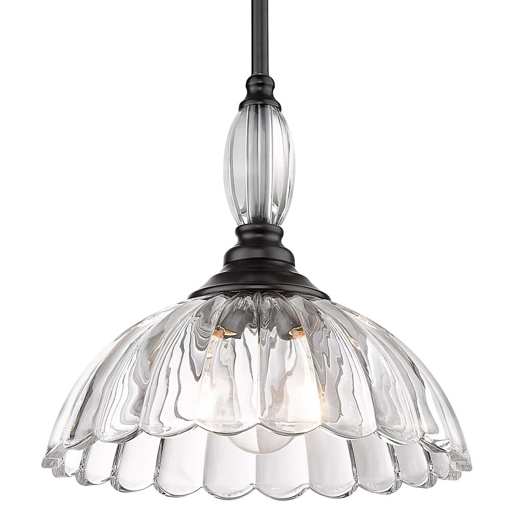 Golden Lighting Audra 1-Light Pendant in Matte Black, , large
