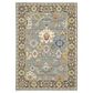 Oriental Weavers Lucca Floral Border 2" x 3" Blue Area Rug, , large