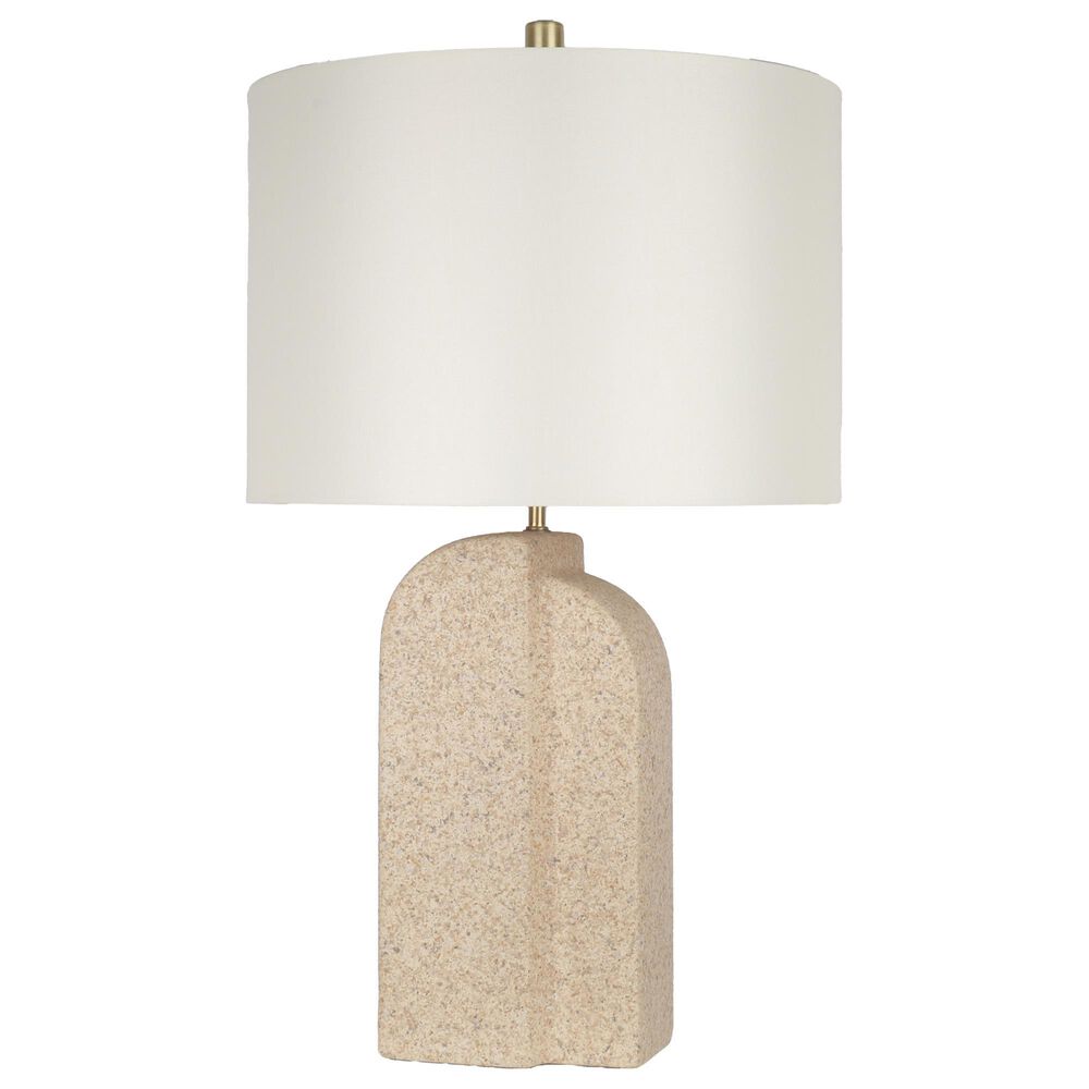 Classy Art Wholesalers Sculpted Sandstone Ceramic Table Lamp in Natural Rock, , large