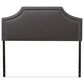 Baxton Studio Avignon Full Upholstered Headboard in Dark Grey, , large