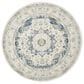 Safavieh Evoke EVK220C-5R 5"1" Round Ivory/Blue Area Rug, , large