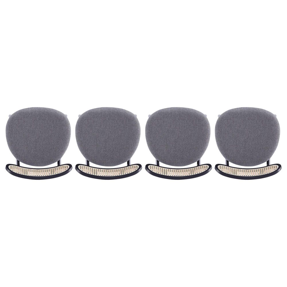 Dayton Colbert Side Chair in Black and Natural &#40;Set of 4&#41;, , large