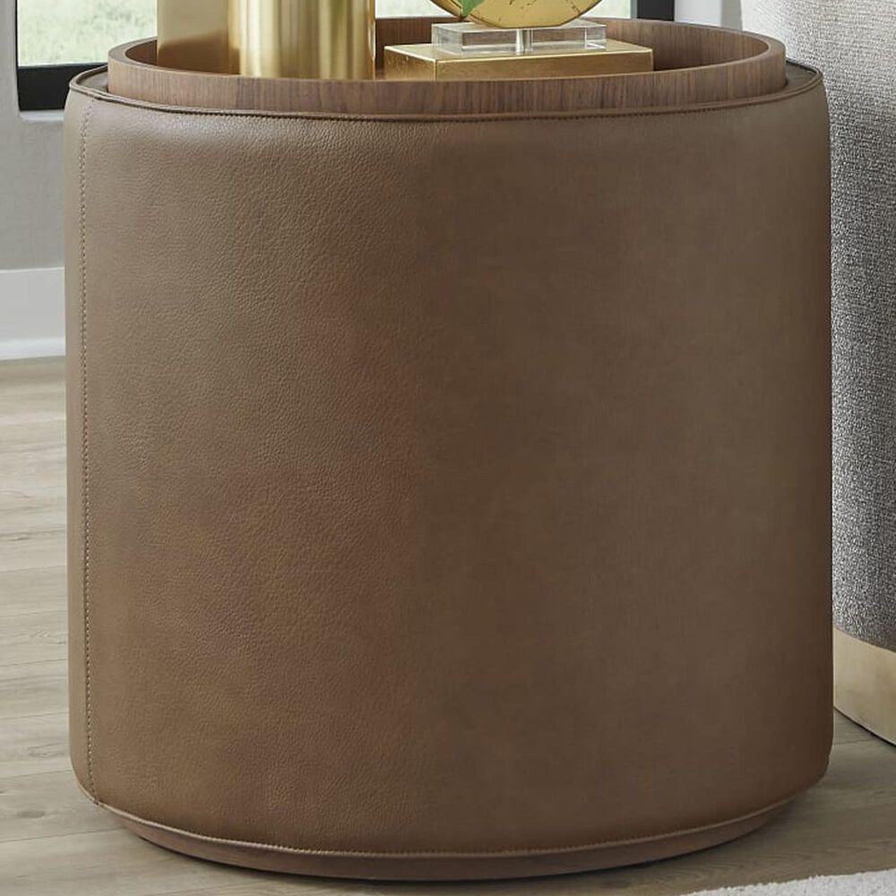 Urban Home Yeal End Table in Medium Brown, , large