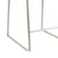Lumisource Mara Counter Stool with White Cushion in Stainless Steel (Set of 2), , large