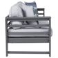 Ashley Amora Stationary Patio Sofa with Cushion in Light Gray, , large