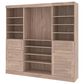 Bestar Pur 86" Closet Organizer with 6-Drawer in Rustic Brown, , large
