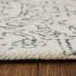 Feizy Belfort Ivory and Charcoal 12" x 15" Area Rug, , large