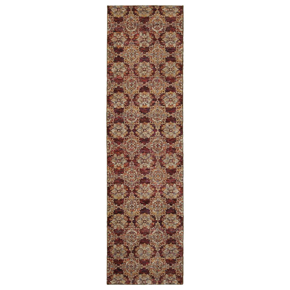 Oriental Weavers Andorra 6883A 2"3" x 8" Red Runner, , large