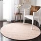 Safavieh Micro-Loop Southwestern 5" Round Pink and Ivory Area Rug, , large