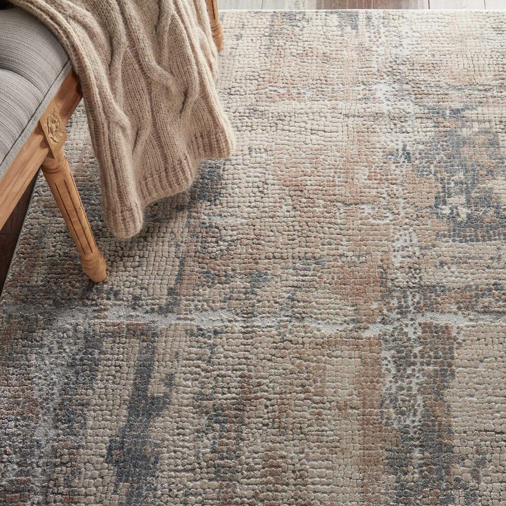 Nourison Rustic Textures RUS06 9&#39;3&quot; x 12&#39;9&quot; Beige and Grey Area Rug, , large