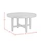 Mayberry Hill Versailles Round Dining Table in Black - Table Only, , large