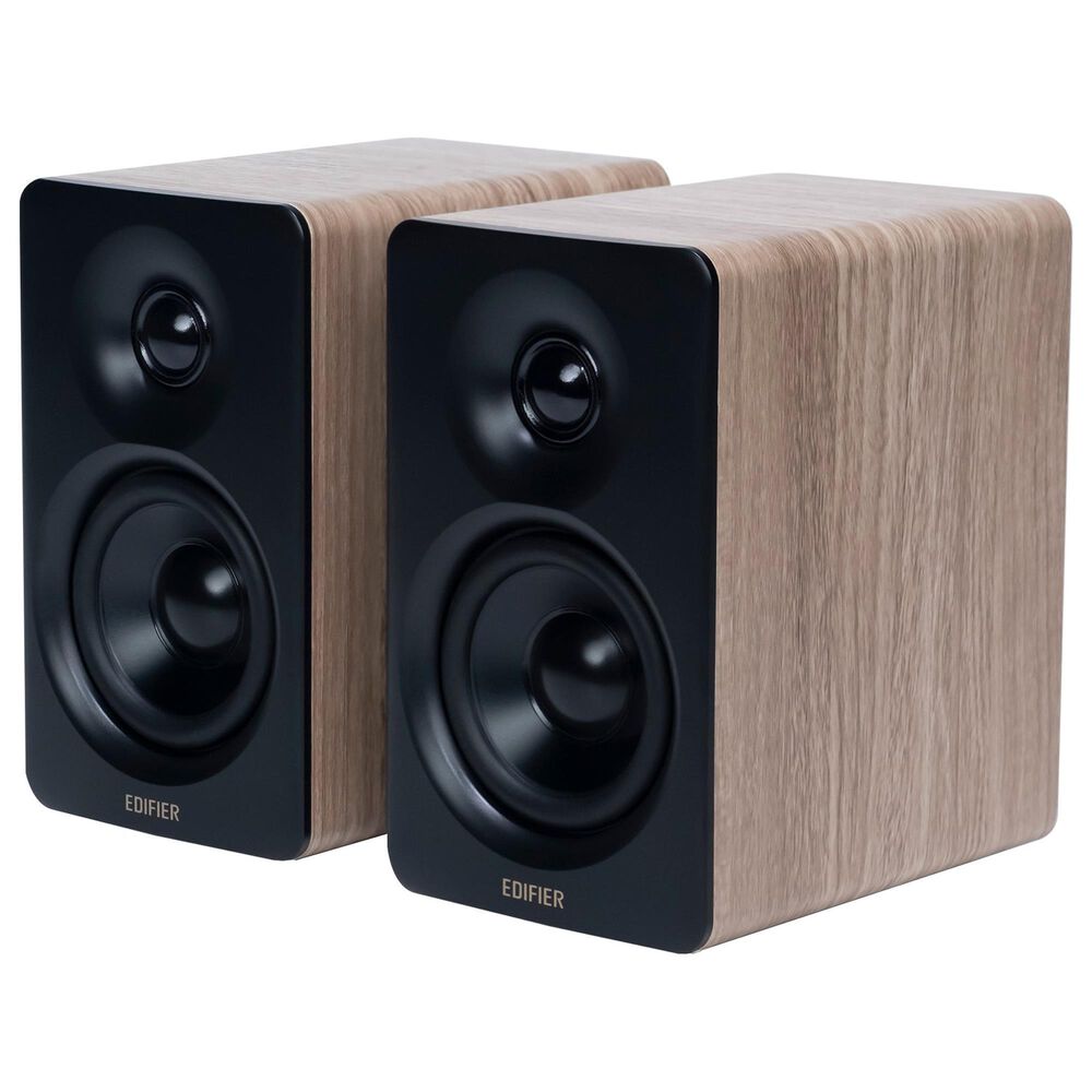 Edifier M60 2.0 Compact Desktop Bluetooth Speakers Pair in Classic Oak, , large