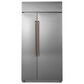 Cafe 25.1 Cu. Ft. Built-In Side-by-Side Refrigerator in Stainless Steel, , large