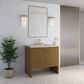 James Martin Hudson 36" Single Bathroom Vanity in Honey Oak with 3 cm Siberian Silestone Top and Rectangular Sink, , large
