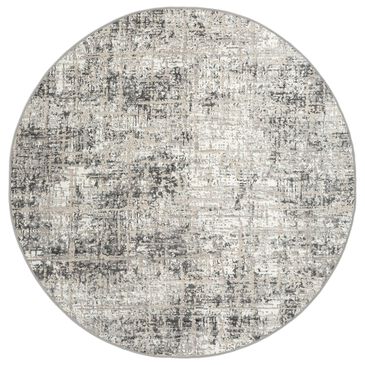 Radici USA Livigno Transitional 5"3" Round Grey Area Rug, , large