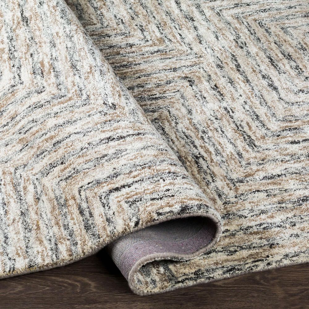 Surya Falcon Light Gray, Taupe and Dark Brown 8&#39; x 10&#39; Area Rug, , large