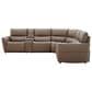 Interlochen 6-Piece Leather Power Reclining Sectional with Power Headrests in Aline Sable, , large