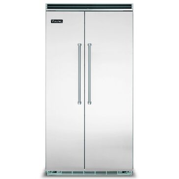 Viking Range 5 Series 25.32 Cu. Ft. Built-In Side-by-Side Refrigerator in Stainless Steel, , large