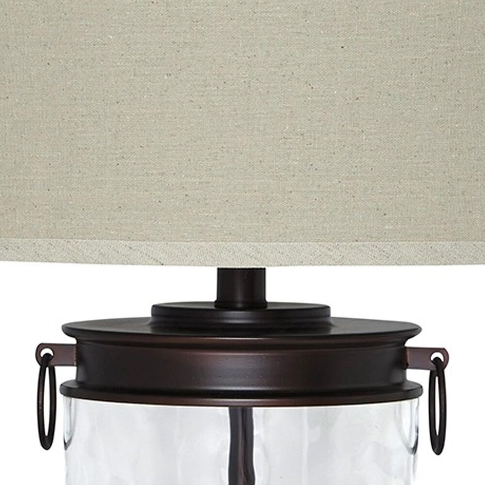 Ashley Tailynn Table Lamp in Clear and Bronze, , large