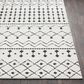 Surya Moroccan Shag 2" x 3" Black and White Area Rug, , large