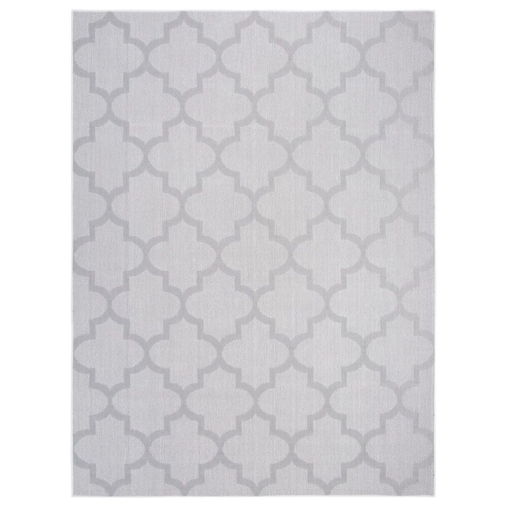 Safavieh Bermuda BMU804A 6"5" x 9"2" Ivory and Light Grey Indoor/Outdoor Area Performance Rug, , large