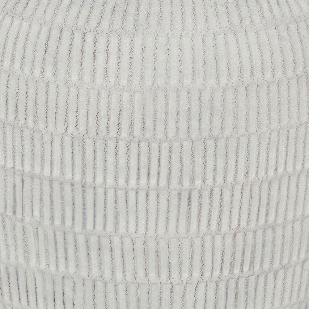 Maple and Jade 19&quot; Decorative Vase with Linear Pattern in Distressed Cream, , large