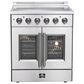 Forno Galiano 30" Freestanding French Door Electric Range in Stainless Steel, , large