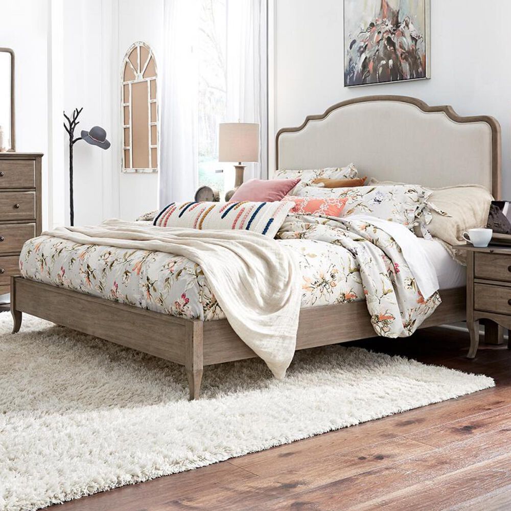 Riva Ridge Provence Queen Platform Bed in Patine, , large