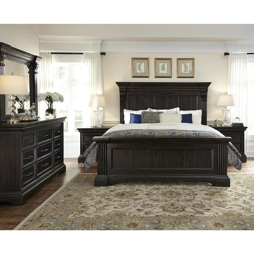 Chapel Hill Caldwell King Panel Bed in Dark Expresso, , large