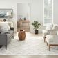 Nourison Easy Care 7" x 10" Ivory and White Indoor/Outdoor Area Rug, , large