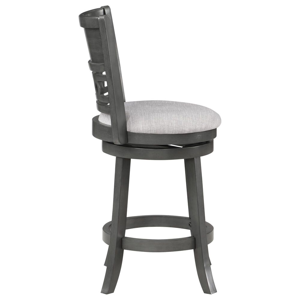 New Heritage Gia 24" Swivel Counter Stool in Gray, , large