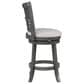 New Heritage Gia 24" Swivel Counter Stool in Gray, , large