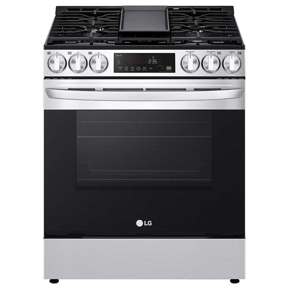 LG 5.8 Cu. Ft. Slide-In Gas Range in Print Proof Stainless Steel, , large