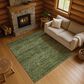Dalyn Rug Company Soft Essentials Solid Olive 9" x 12" Indoor/Outdoor Area Rug, , large