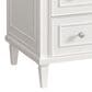 James Martin Vanities Lorelai 36" Single Vanity in Bright White with 3 cm Victorian Silver Quartz Top, , large