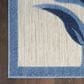 Nourison Aloha ALH33 5"3" x 7"5" Blue and Grey Indoor/Outdoor Area Rug, , large