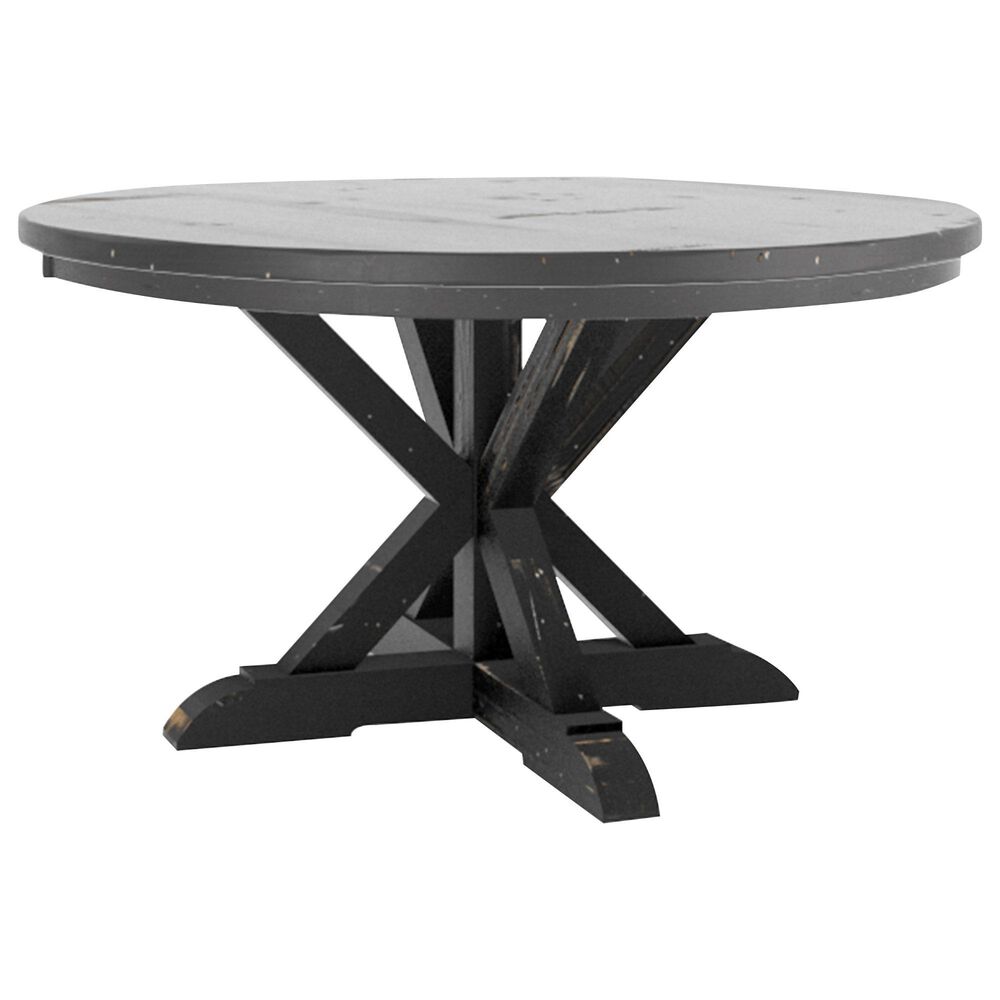 Declan Dining Champlain 5-Piece Round Dining Set in Black, , large