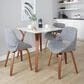 Lumisource Fabrico Side Chair with Grey Noise Upholstered in Walnut (Set of 2), , large