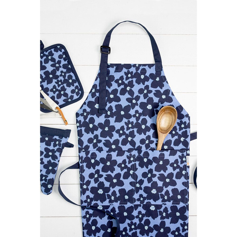 Mukitchen Designer Potholder in Periwinkle Floral, , large