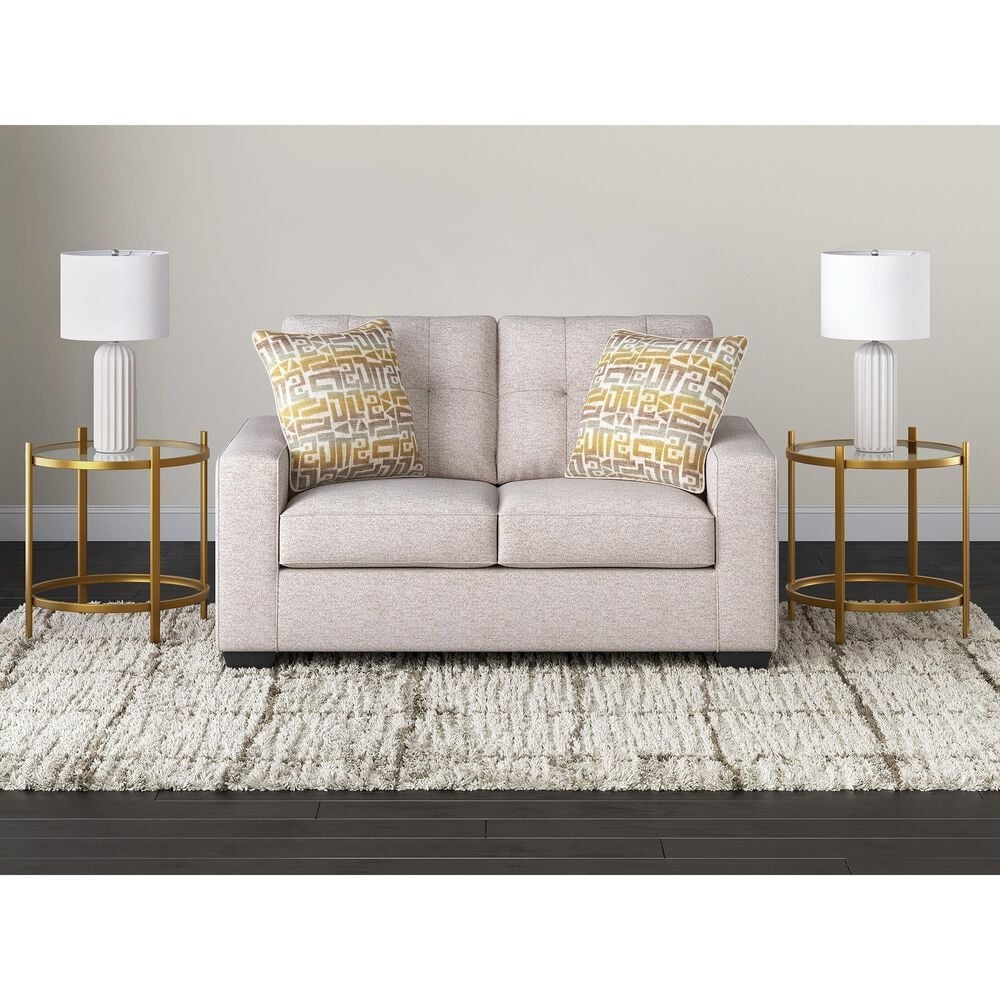Ashley Larimer Stationary Loveseat in Stone, , large