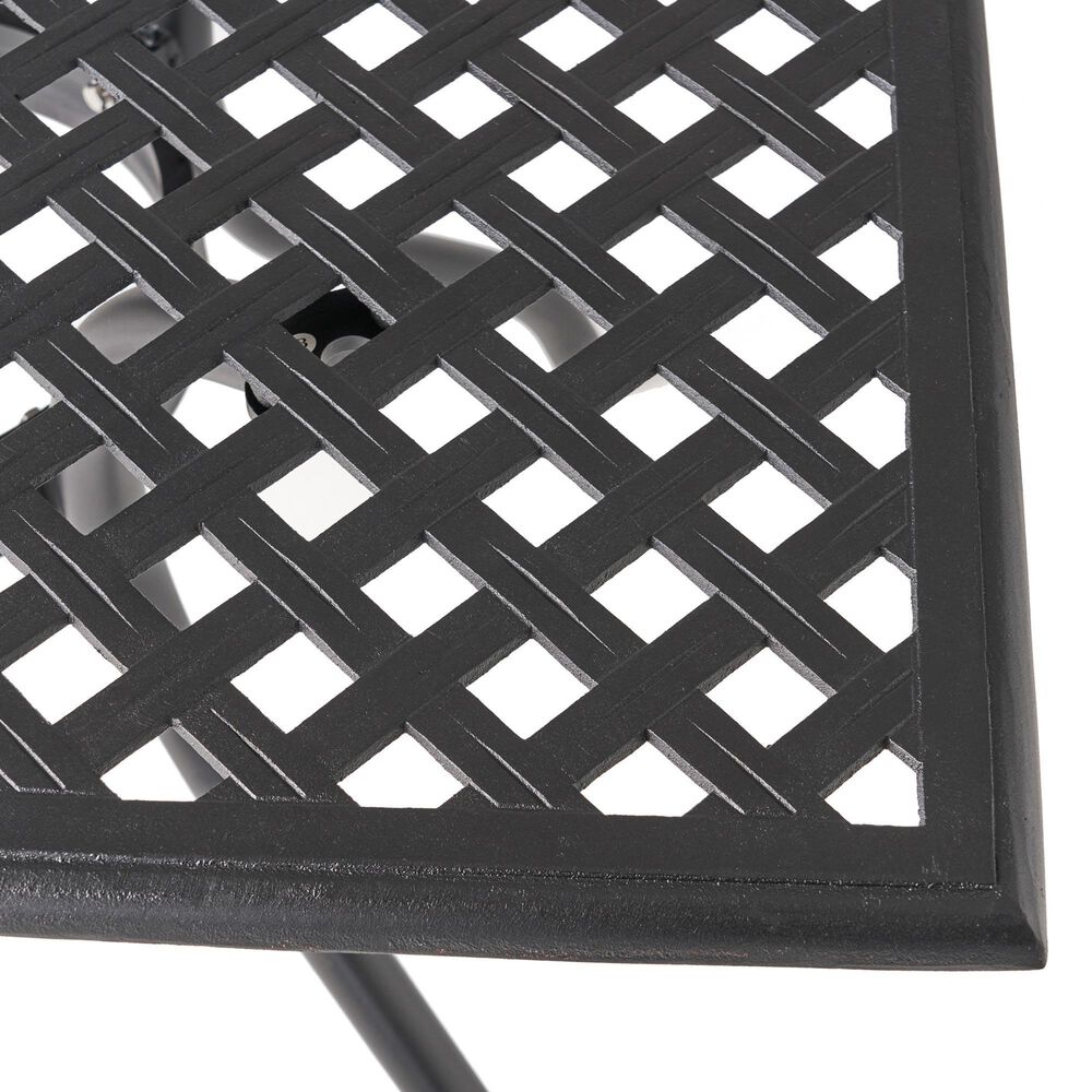 Hearth and Haven Olmsted 5-Piece Outdoor Dining Set in Black, , large