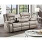 Steve Silver Tyson Manual Reclining Sofa with Dropdown Console in Grey, , large