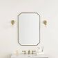 James Martin Vanities Rohe 24" Octagonal Mirror in Champagne Brass, , large