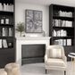 Maple and Jade 30" x 40" Contemporary Abstract Wall Art in Gray, White, Black and Silver, , large