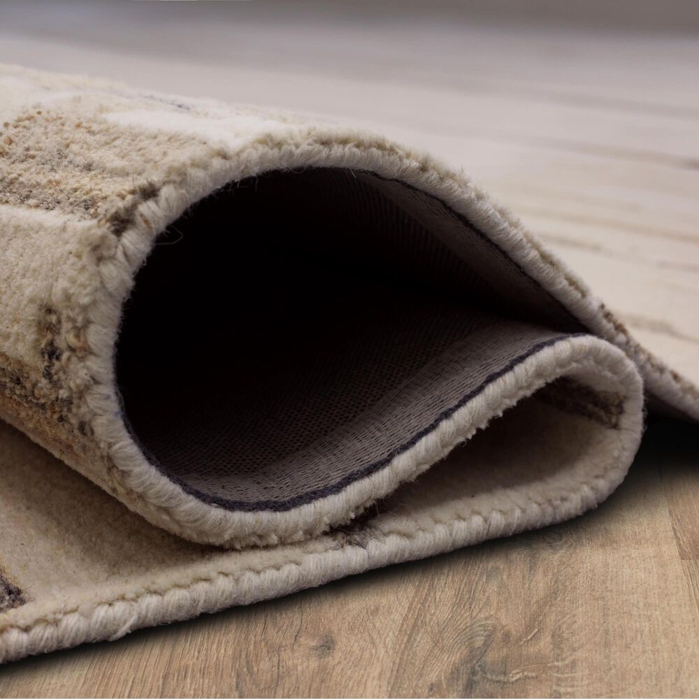 Karastan Forsyth Park Oyster Creek Ivory Beige 9' x 12' Area Rug, , large