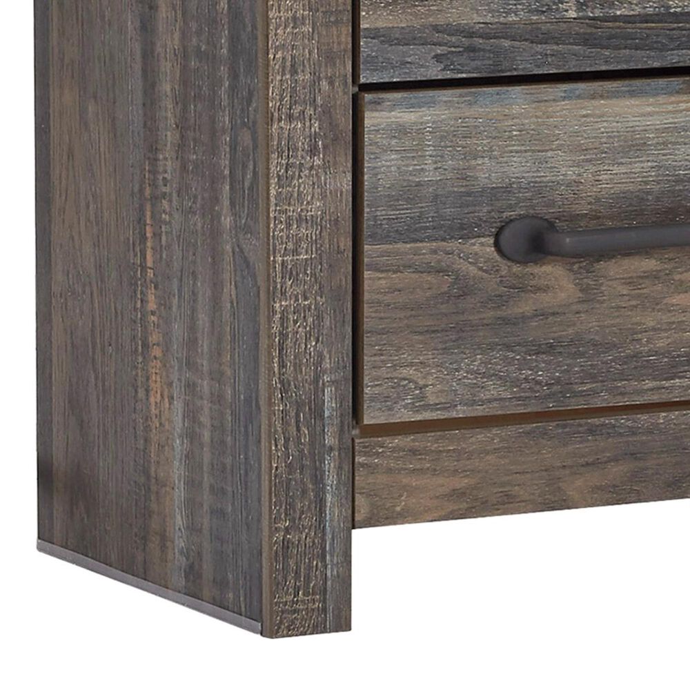 Ashley Drystan 2 Drawer Nightstand in Rustic Brown, , large
