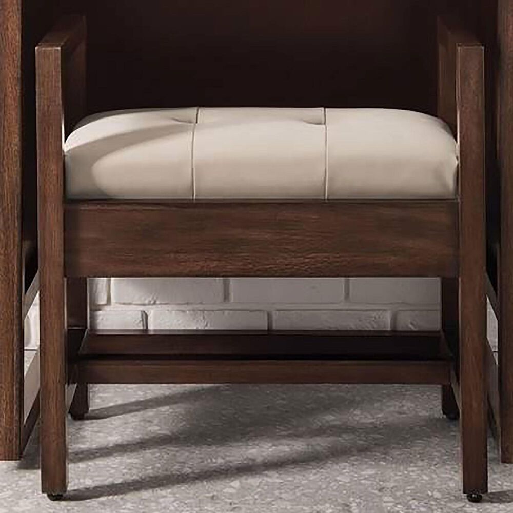 James Martin Vanities Addison 24.5" Upholstered Bench in Mid Century Acacia, , large