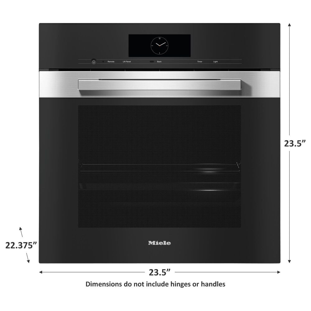 Miele PureLine 24&quot; Combi-Steam Smart Single Electric Wall Oven XXL with Convection in Stainless Steel, , large
