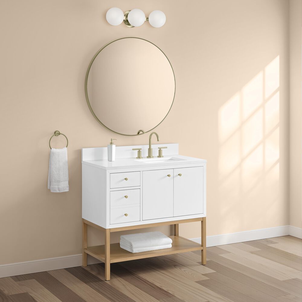 37B Isadore 36" Single Bathroom Vanity Cabinet in Bright White and White Composite Stone Top and Backsplash, , large