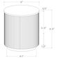 Pacific Landing Jason Round End Table in White and Greige, , large